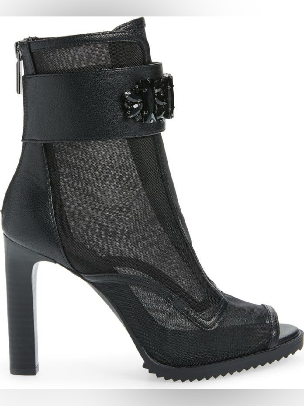 KARL LAGERFELD PARIS Blayze Peep Toe Bootie Size 8.5
